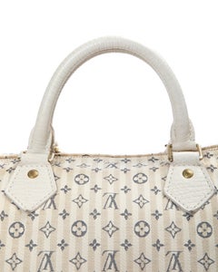 Louis Vuitton Speedy 30 Monogram Mini Lin White