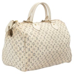 Louis Vuitton Speedy 30 Monogram Mini Lin White