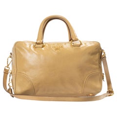 Prada Horizontal Medium Beige Tote