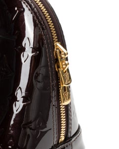 Louis Vuitton Alma BB in Amaranth Patent Leather