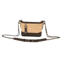 Chanel Gabrielle Mini Quilted Two-Tone Beige