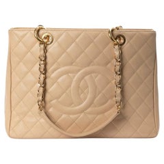 Chanel GST Medium Caviar Beige