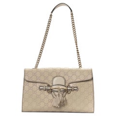 Gucci Emily Medium GG Guccissima Beige