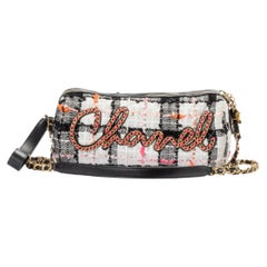 Chanel Bowling Signe Small Black Tweed