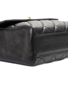 Chanel Square Flap Timeless Vintage Black Caviar