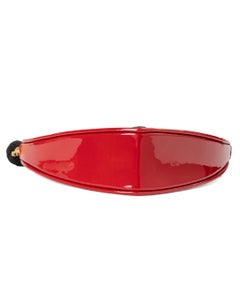 Saint Laurent Heart Bag, Small, Red Vernice