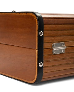 Chanel Vanity Box, Wood CC, Brown