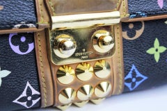 LOUIS VUITTON Black Monogram Multicolor Courtney Clutch Bag