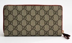 Gucci Wallet Angry Cat GG Supreme