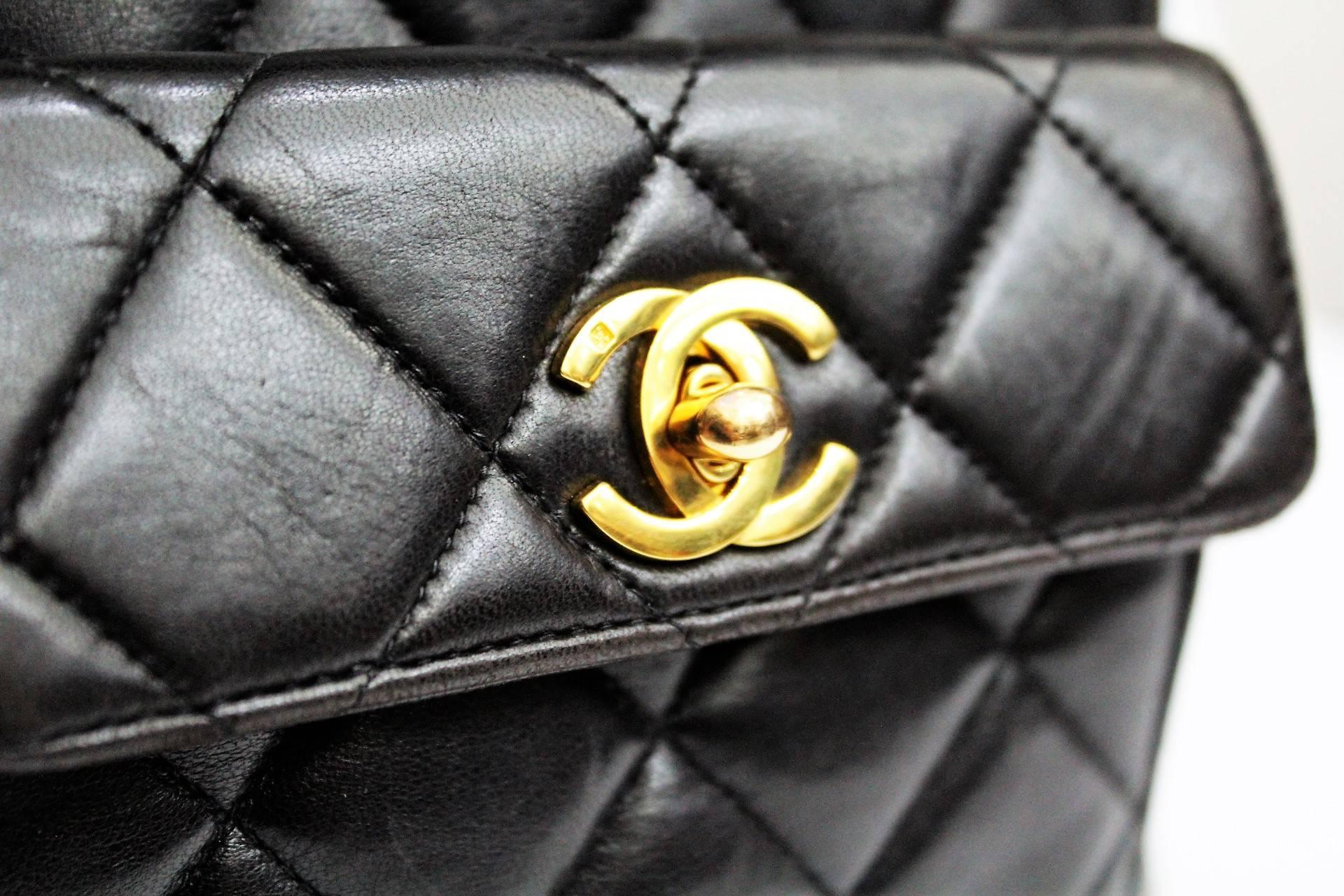 A chic and sophisticated Chanel Black Quilted Lambskin Small Backpack Bag to carry all your daily essentials with ultimate hands-free convenience. This ultra-rare style features buttery soft quilted lambskin with leather and chain straps that we