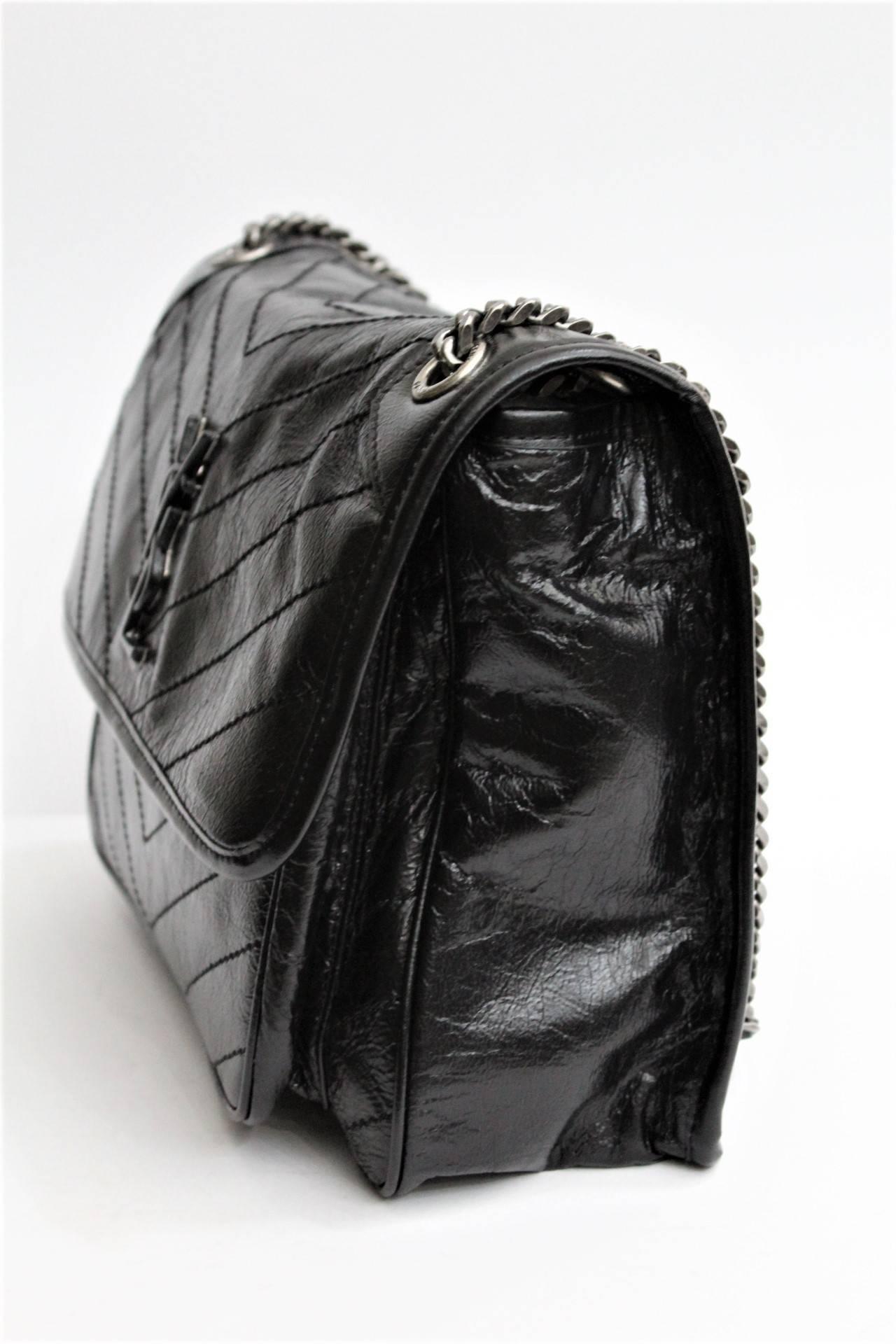 Black Yves Saint Laurent Large Niki Shoulder/Crossbody Bag