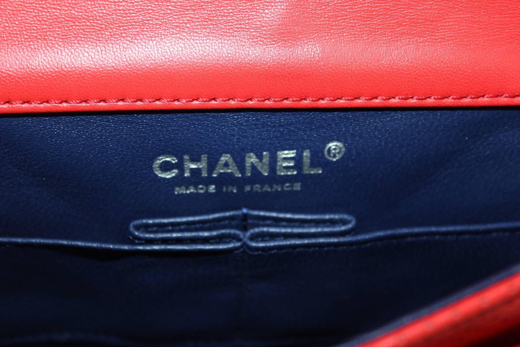 Women's Chanel Duoble Flap Tricolor Shoulder Bag 2006-2008 