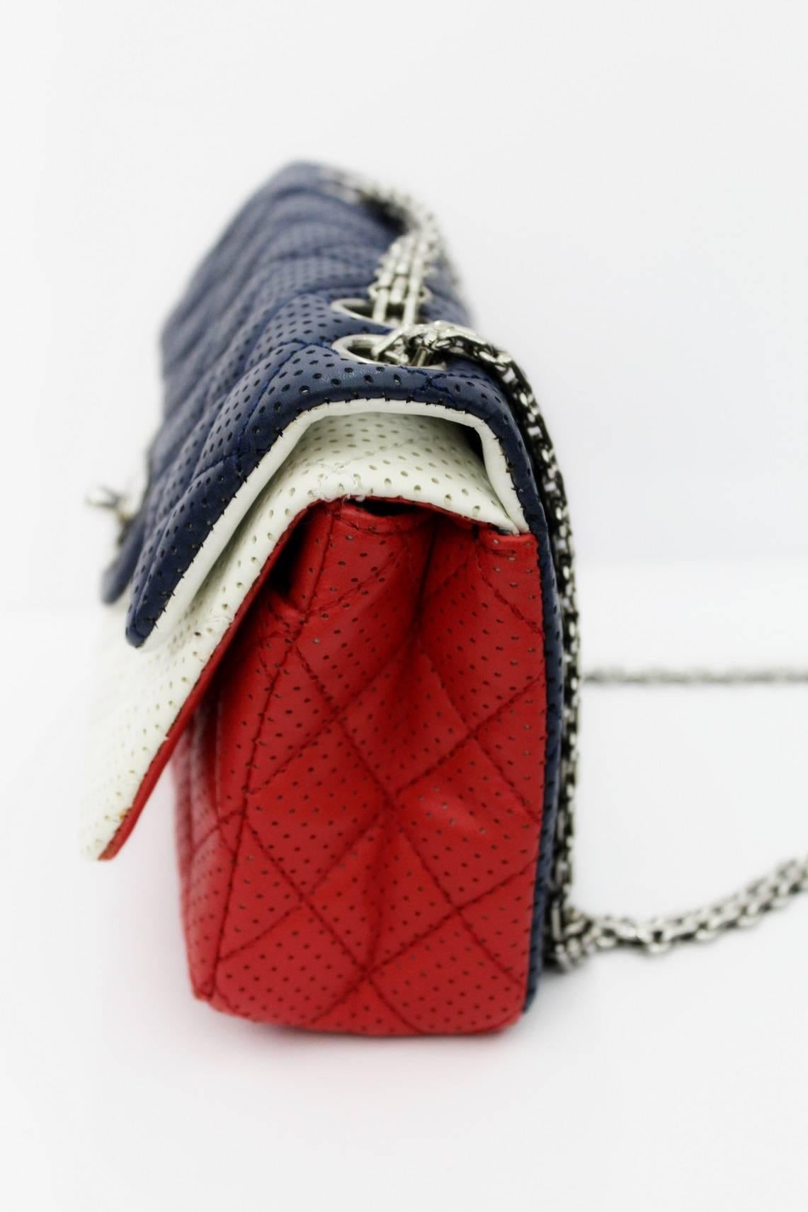 Chanel Duoble Flap Tricolor Shoulder Bag 2006-2008  3