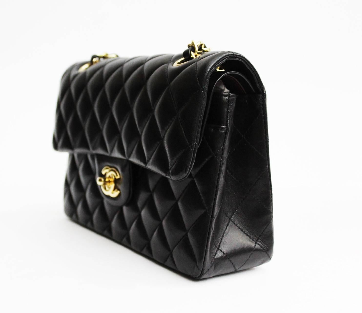 Chanel Black Leather Classic 2.55 Bag In Excellent Condition In Torre Del Greco, IT