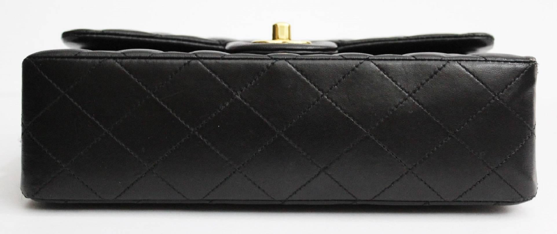 Women's Chanel Black Leather Classic 2.55 Bag