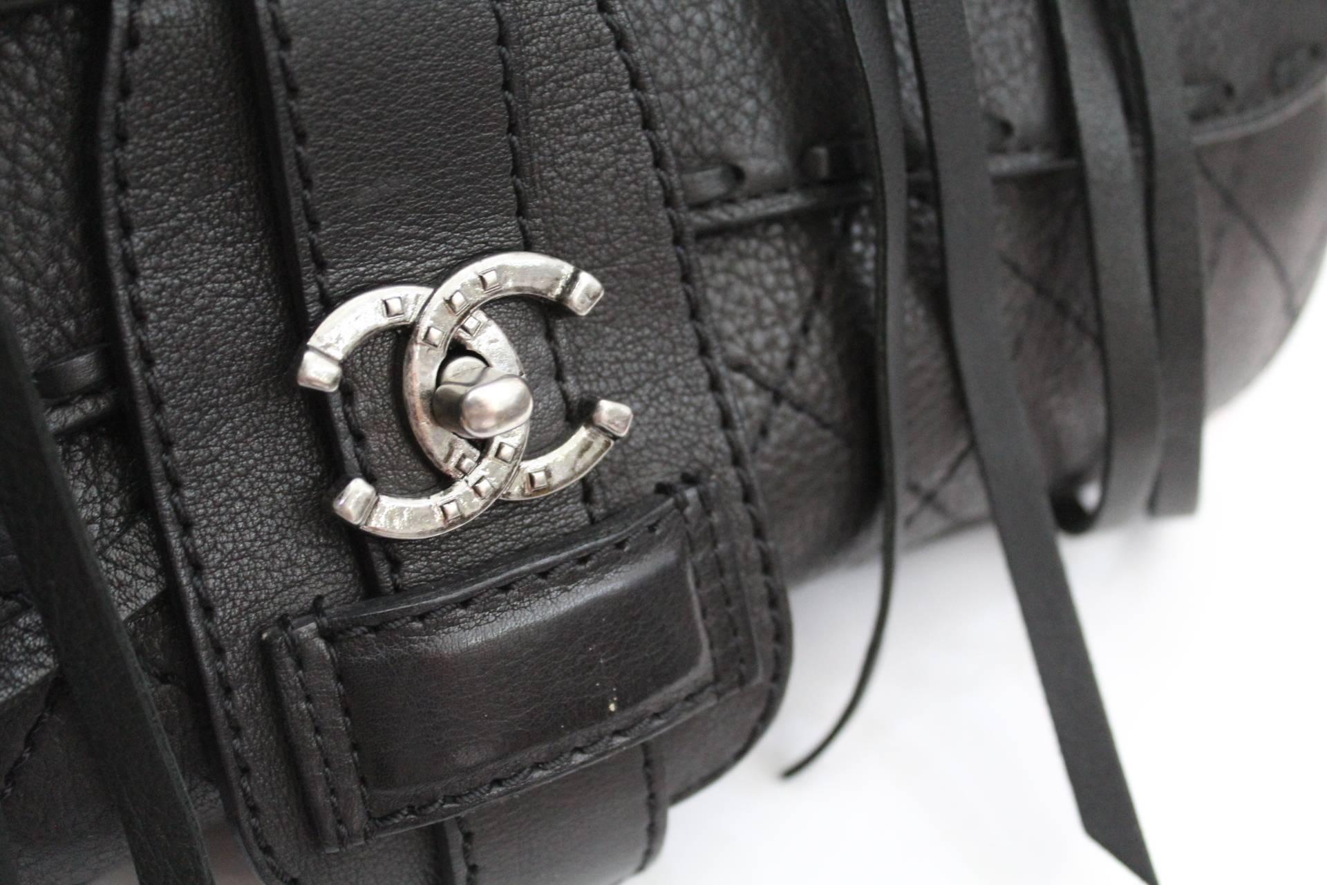 Chanel Dallas Saddle Ride My Bag Messenger Western 2014 Metiers D'Art Satchel Bag Purse. Ultra limited edition from the Chanel 2013 - 2014 Paris Dallas Metiers D'Art collection. Excellent gently used condition with light wear, light wear to interior