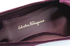 Salvatore Ferragamo Shoes Purple Velvet