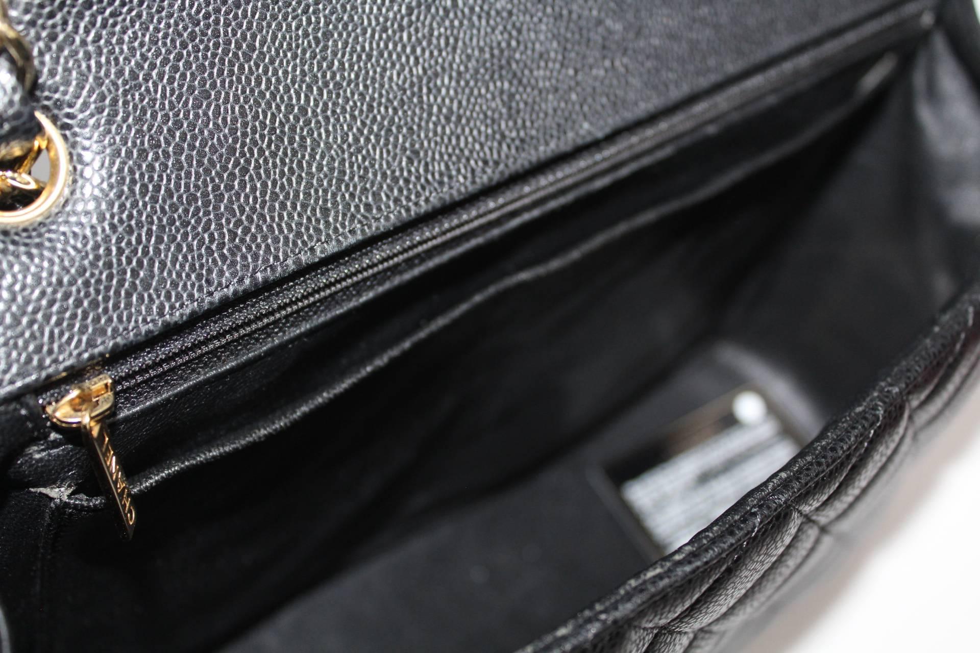 Chanel Classic Maxi Jumbo Single Flap  Bag Hammered Leather 2