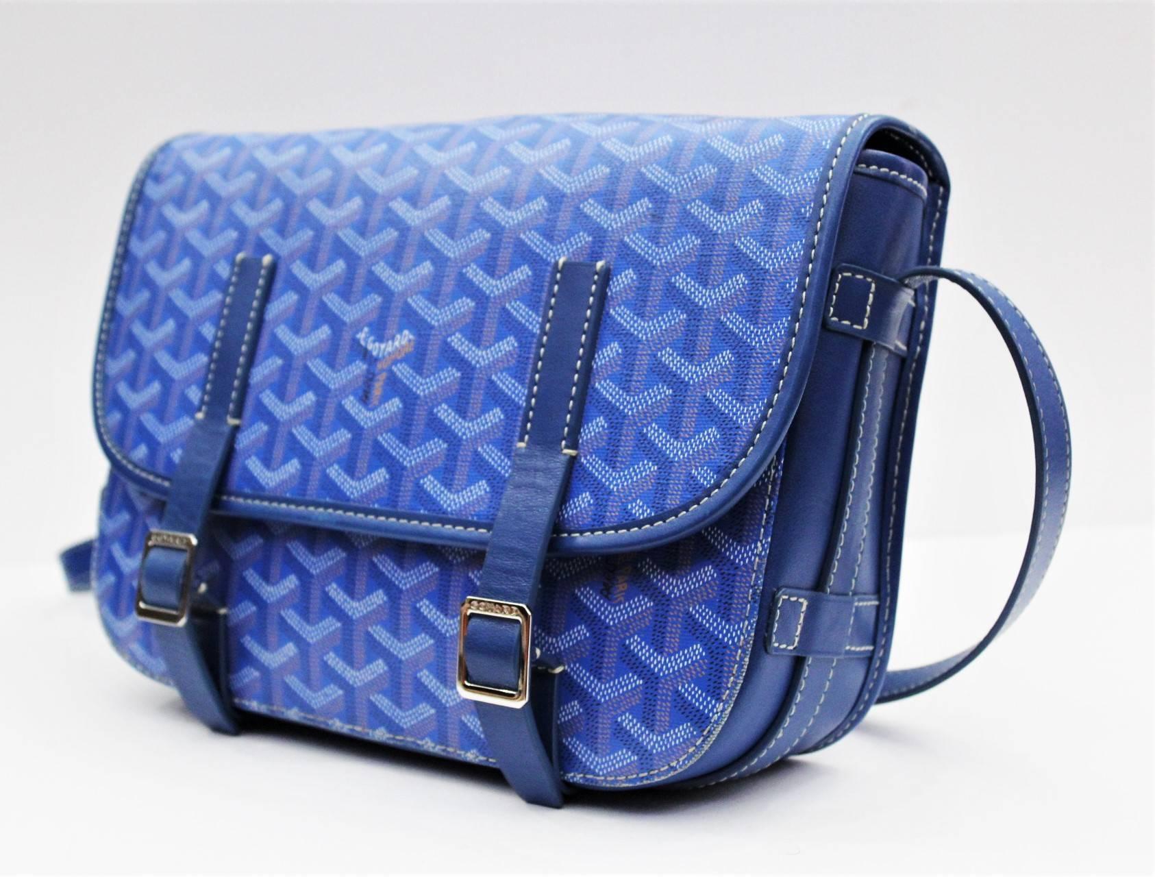 Bleu Goyard Belvedere Royal Blue Messenger Bag