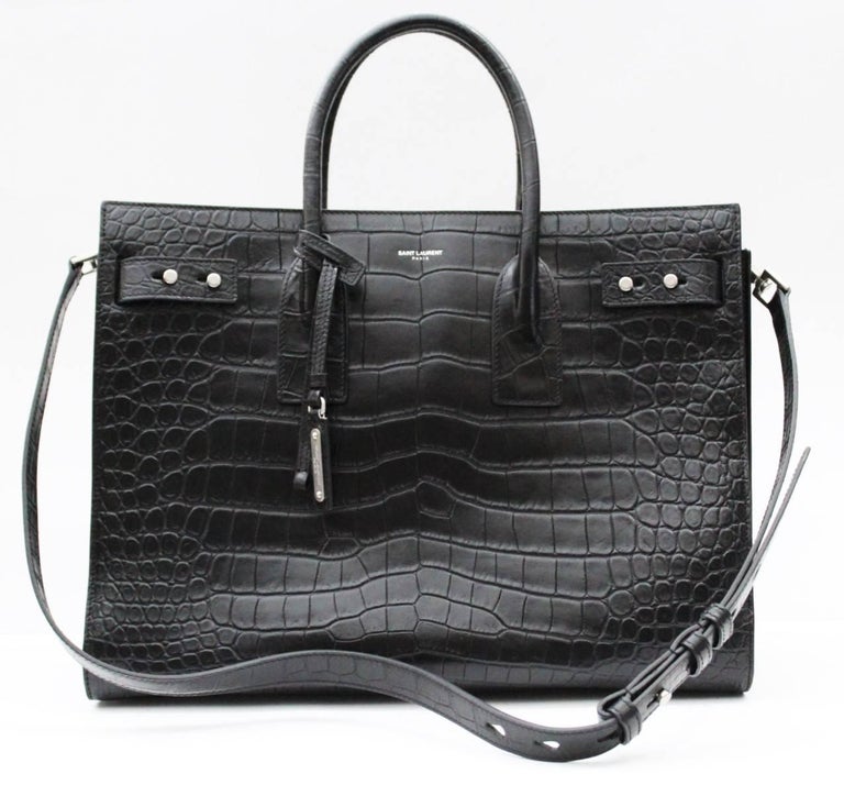 Yves Saint Laurent Crocodile Print Sac De Jour Bag at 1stdibs