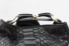 Gucci Horsebit Python Hobo Bag