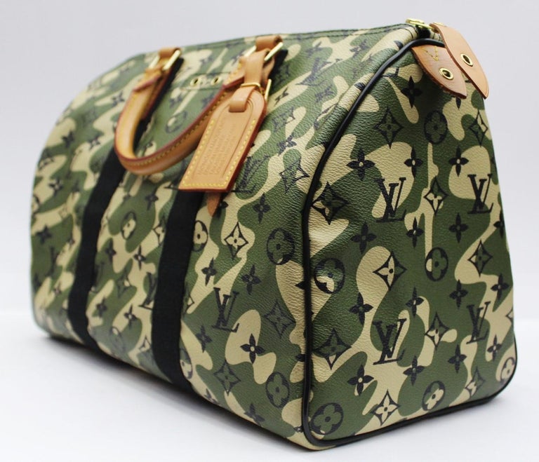 Louis Vuitton Limited Edition Monogramouflage Canvas Speedy 35 Bag at 1stdibs