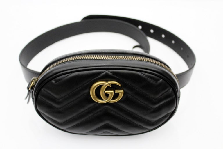 Gucci GG Marmont matelassé leather belt bag at 1stdibs