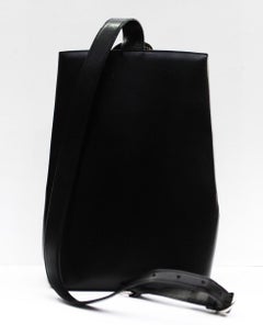 CARTIER Black Leather Panthere Sidepack Bag