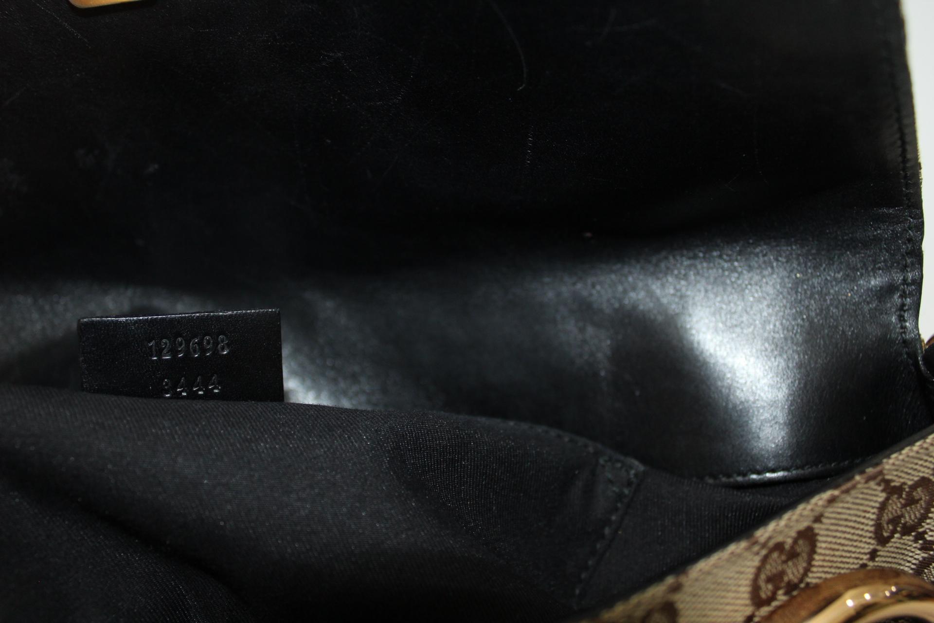Gucci Tom Ford Monogramm Horsebit Kette Clutch Tasche im Zustand „Hervorragend“ in Torre Del Greco, IT