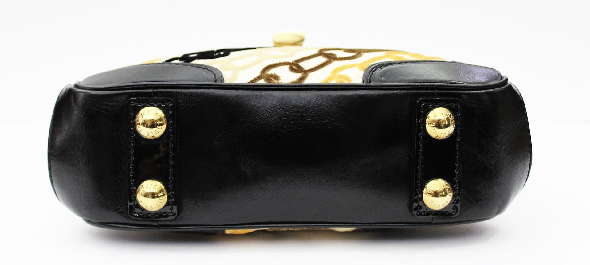 LOUIS VUITTON Limited Edition Charms Velvet Chains Mini Linda Bag 2