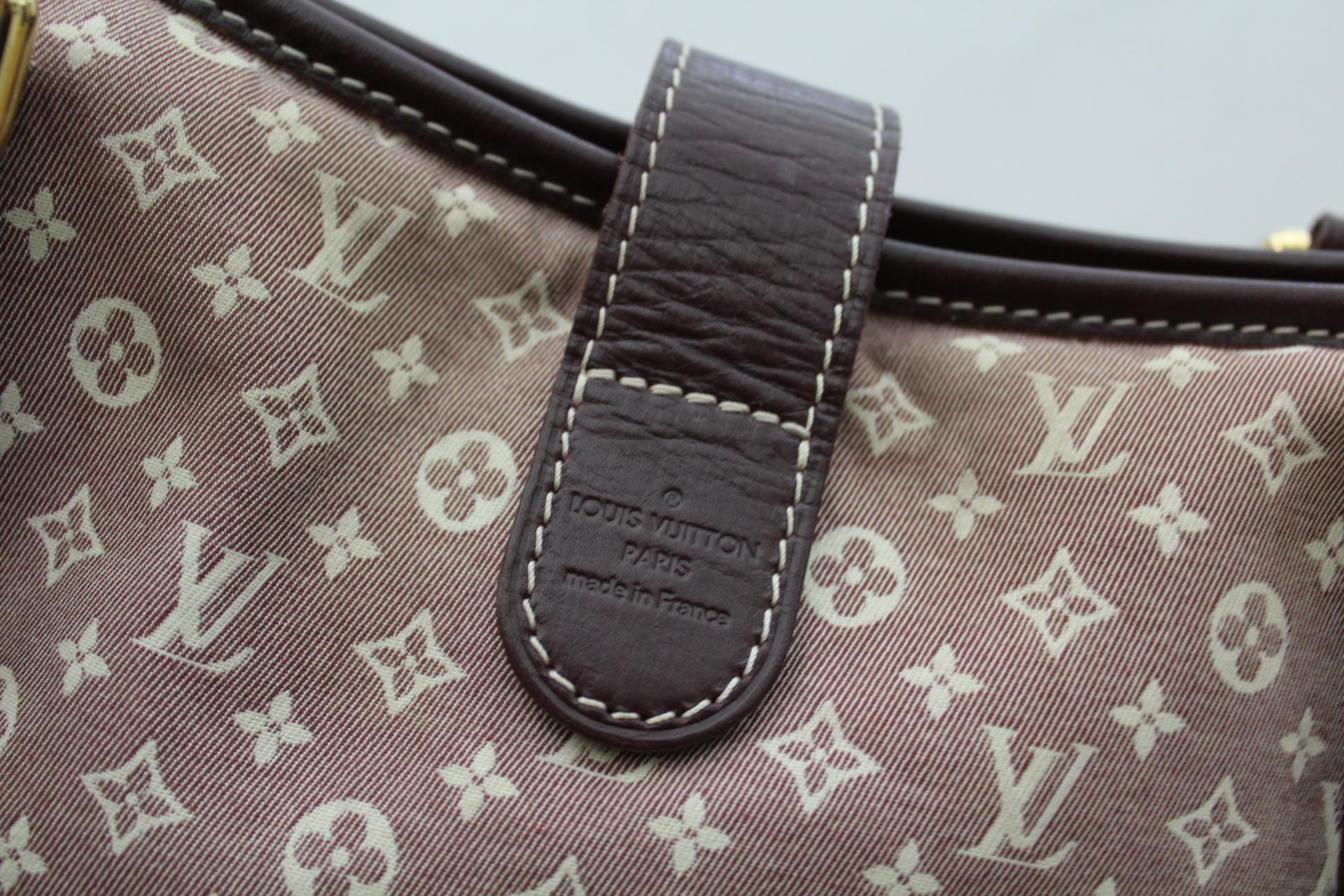 Brown Louis Vuitton Mini Lin Romance Hobo Fusain Shoulder Bag