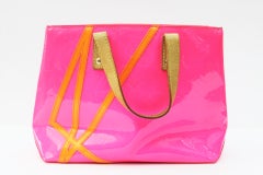 Louis Vuitton Limited Edition Robert Wilson Fluo Rose Monogram Vernis Bag