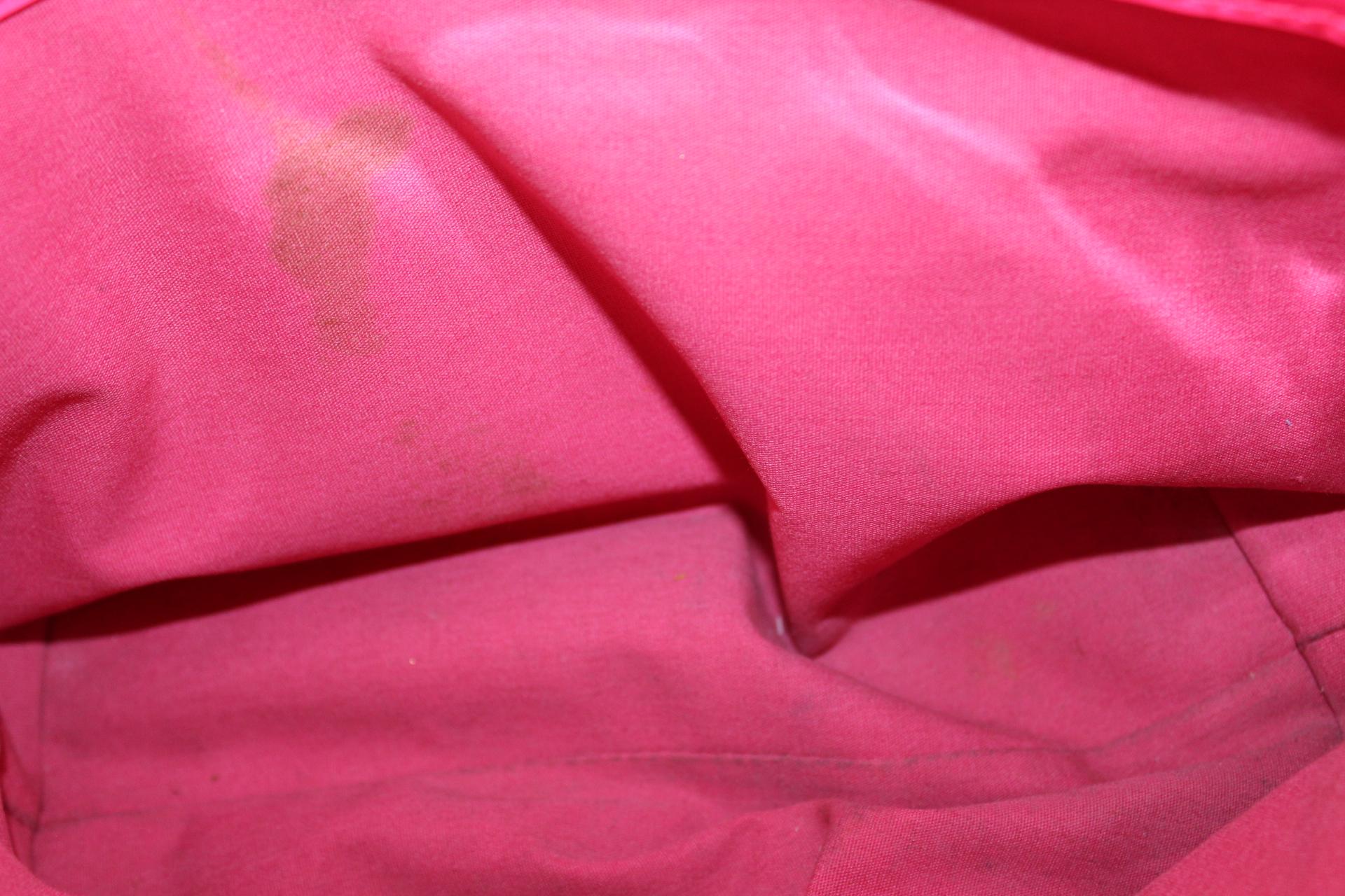Louis Vuitton Limited Edition Robert Wilson Fluo Rose Monogram Vernis Bag In Good Condition In Torre Del Greco, IT