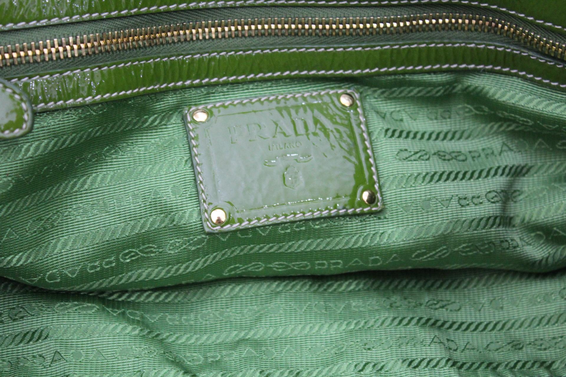 Women's Prada Vernis Leather Shoulder Bag