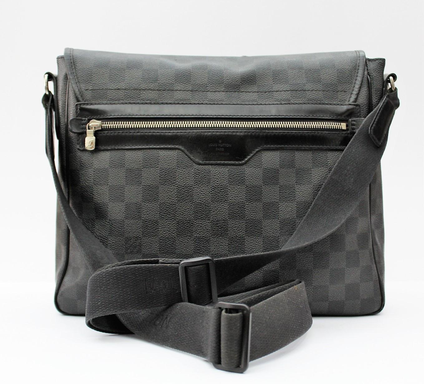 Black Louis Vuitton  Damier Graphite Crossbody  Bag