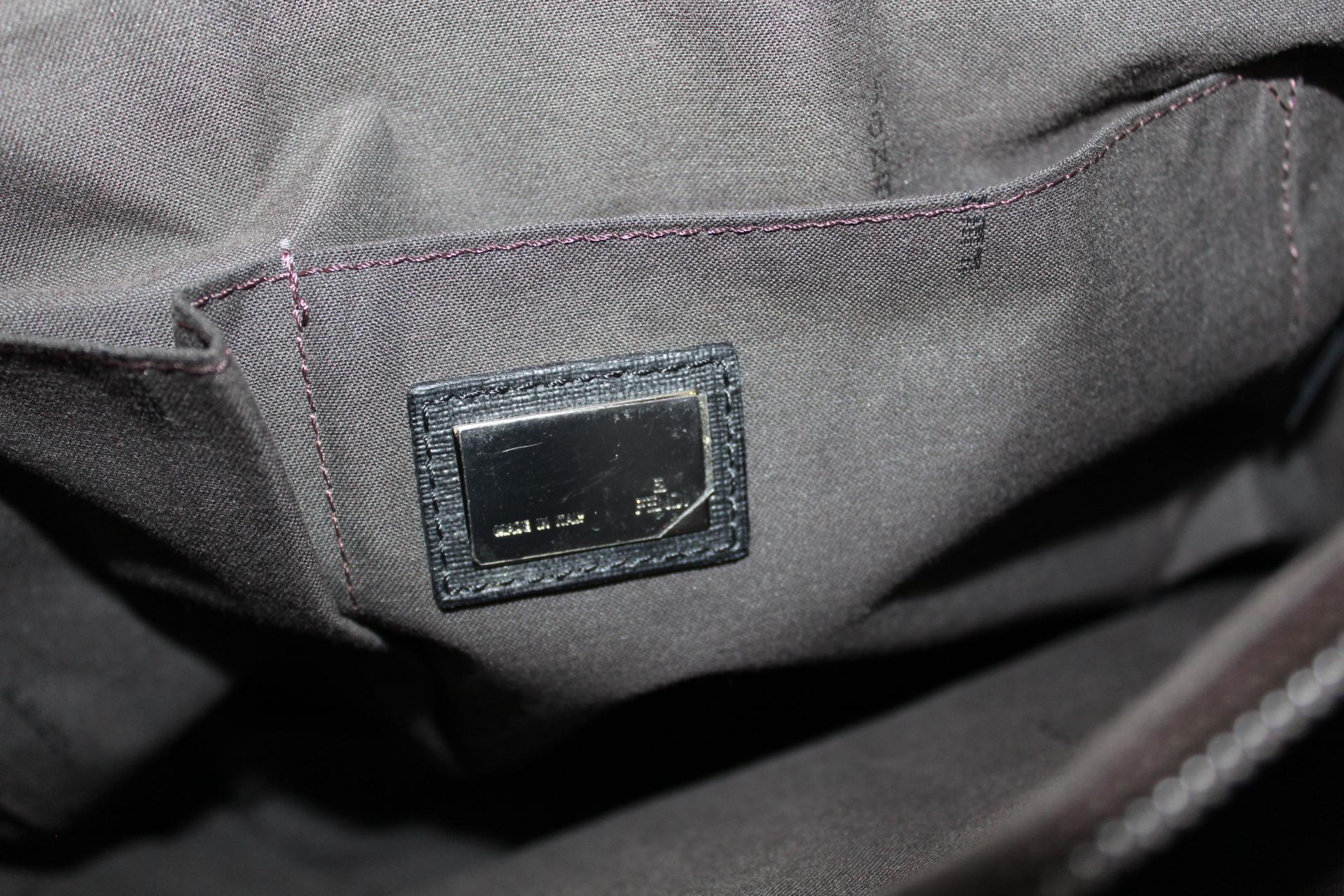 Fendi Black Leather Shoulder Bag  3