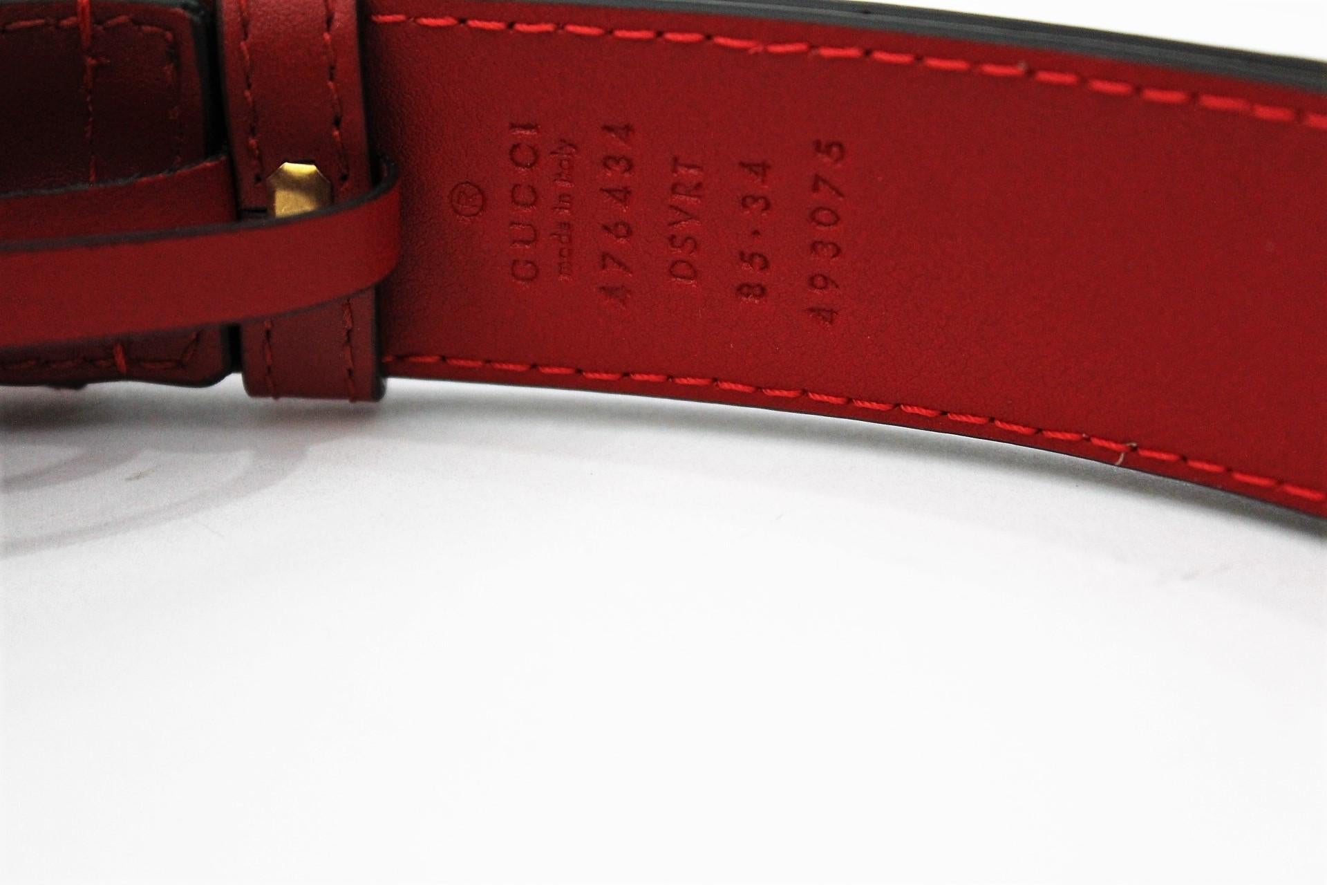 Brown Gucci Belt Bag Red Leather  2018