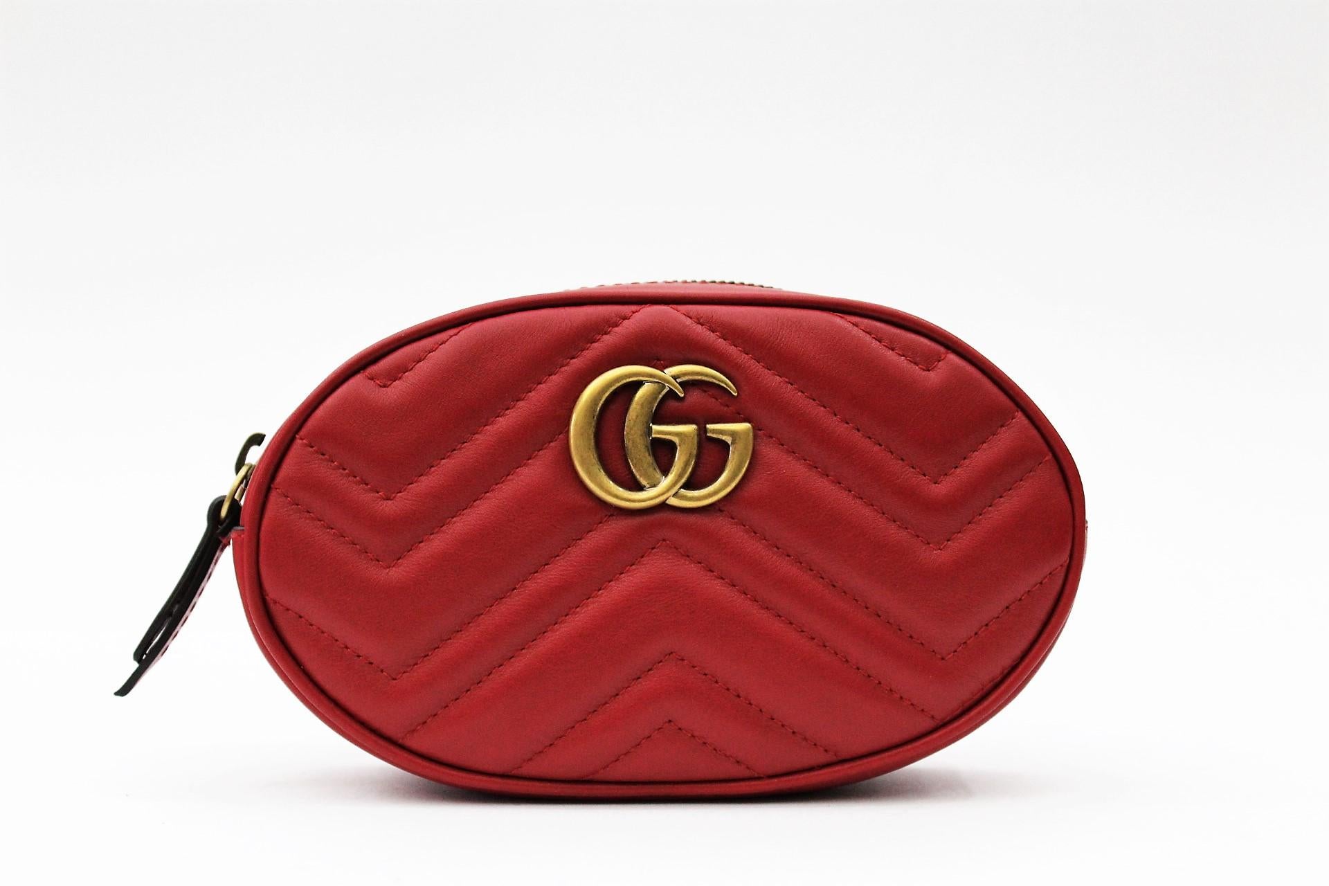 Gucci Belt Bag Red Leather  2018 1
