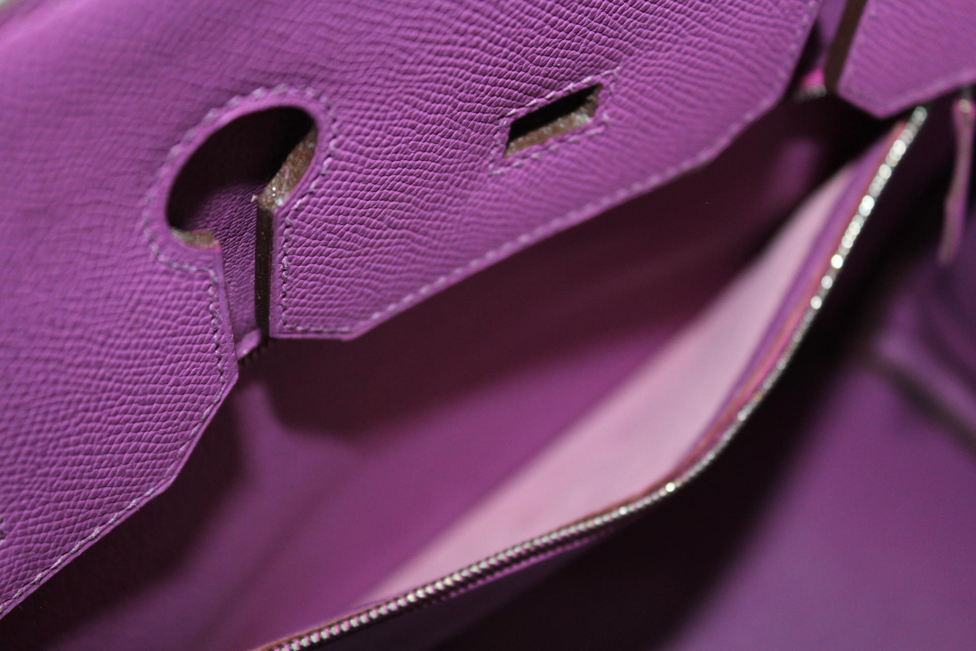 Hermès Birkin 35 Cyclamen Epsom Top Handle Bag 2