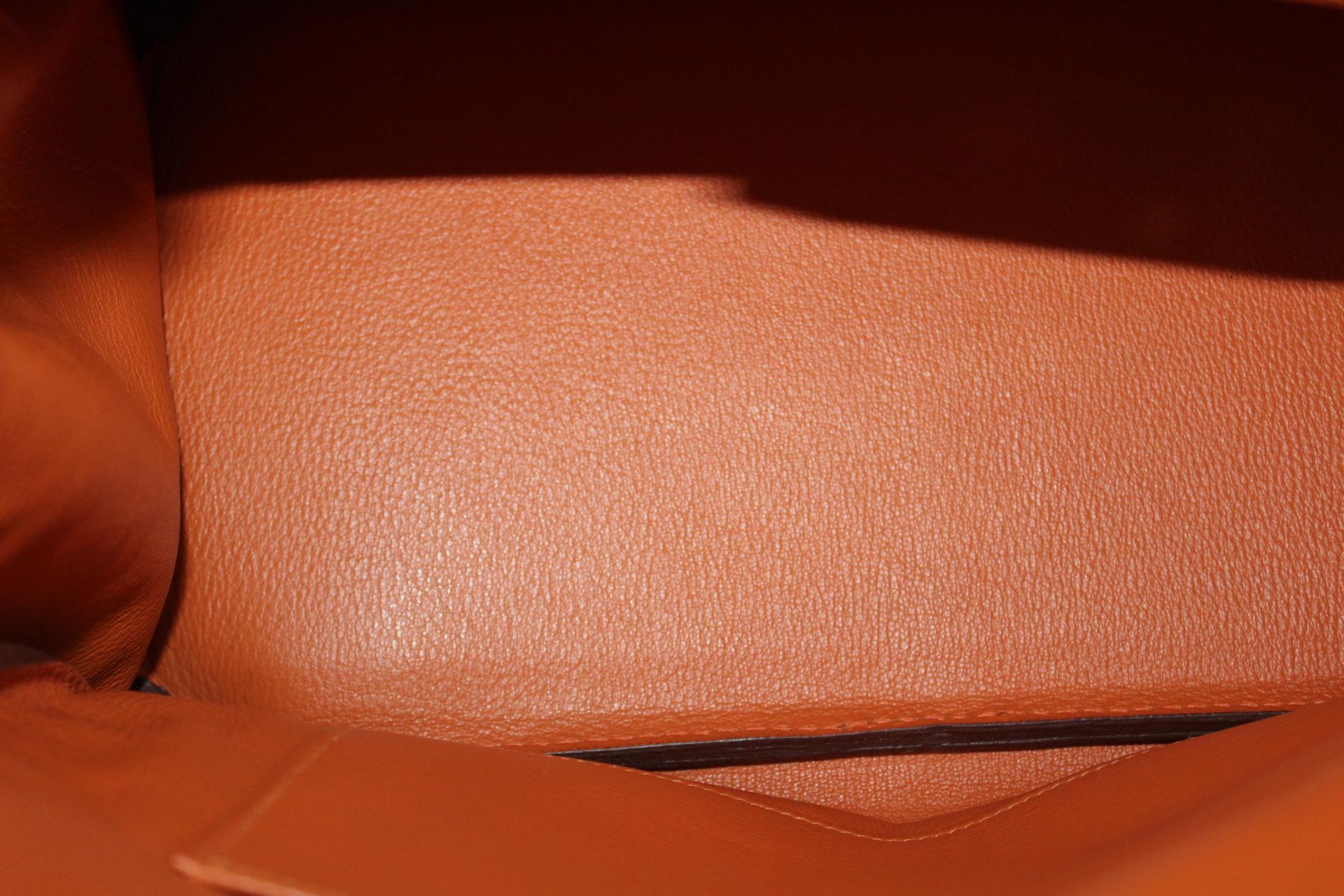 Hermès Birkin 35 Orange Togo Top Handle Bag 5