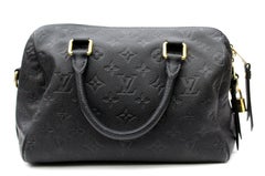 2012s Louis Vuitton Blue Infini Monogram Empreinte Leather Speedy 25 Bag