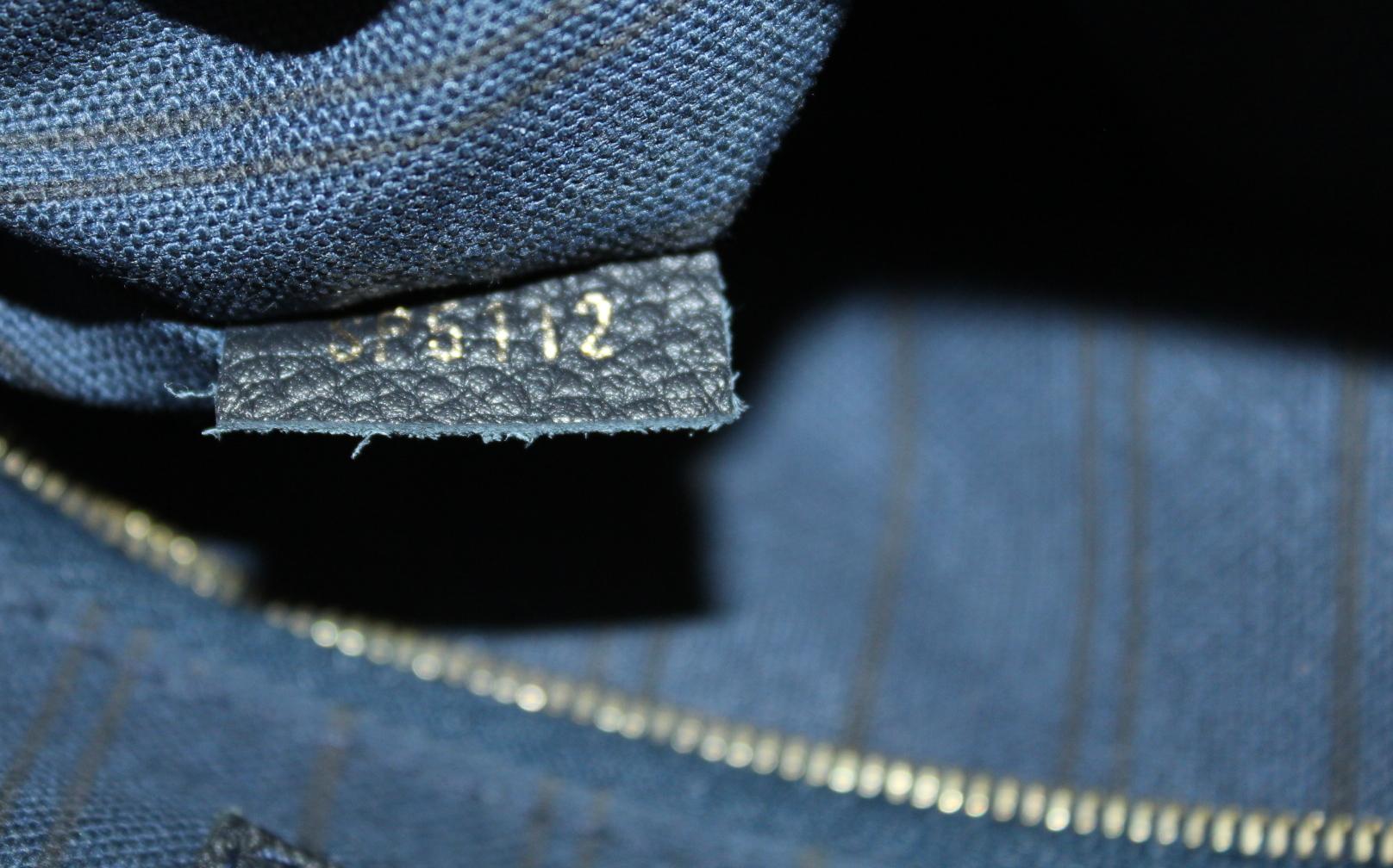 2012s Louis Vuitton Blue Infini Monogram Empreinte Leather Speedy 25 Bag 2