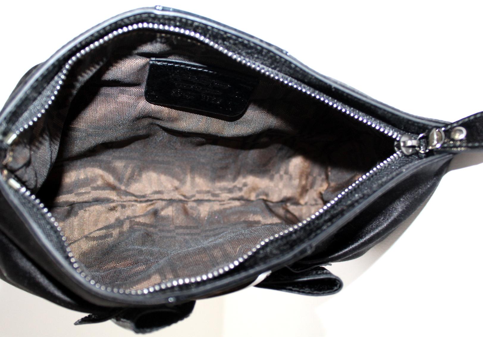 Ferragamo Black Clutch Bag 1