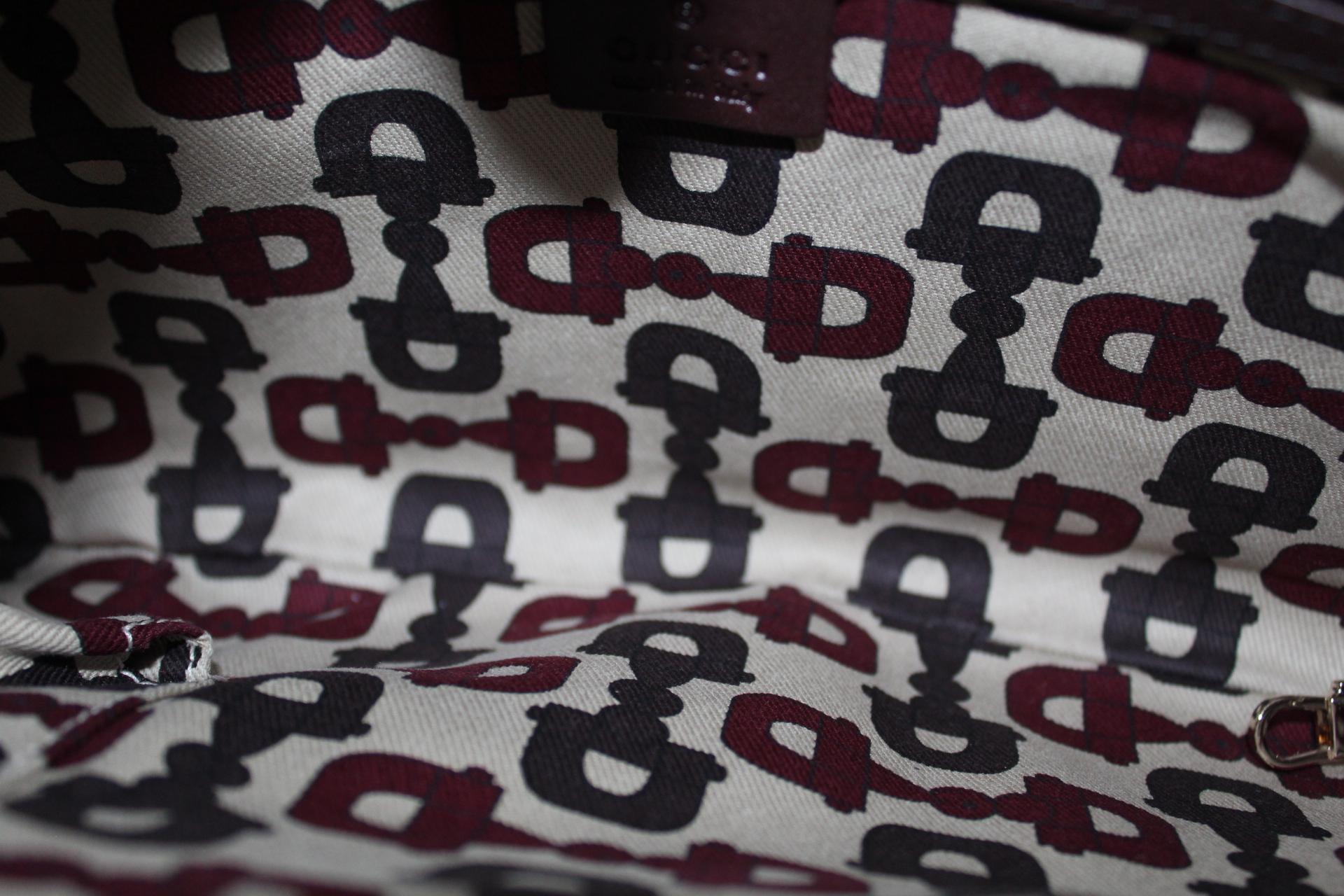 Gucci Mahogany Leather Shoulder Bag 4