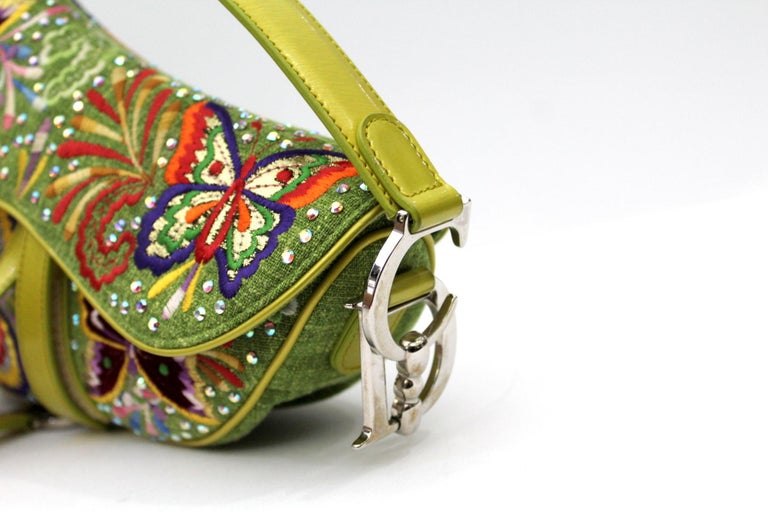 Dior Saddle Vintage Bag Limited Edition Butterfly at 1stDibs dior