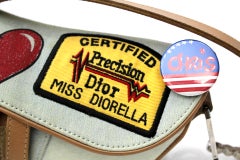 CHRISTIAN DIOR Denim Speedway Saddle Bag