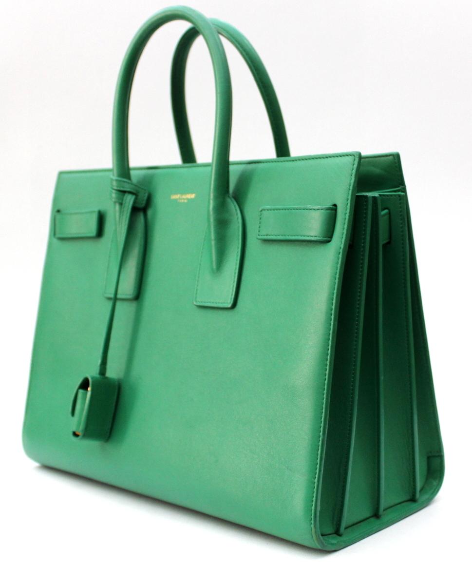 yves saint laurent green bag