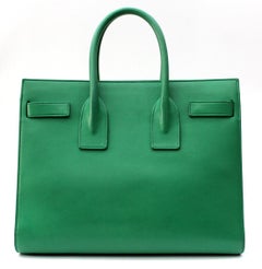 Yves Saint Laurent Grün-Mint Ledertasche Sac De Jour