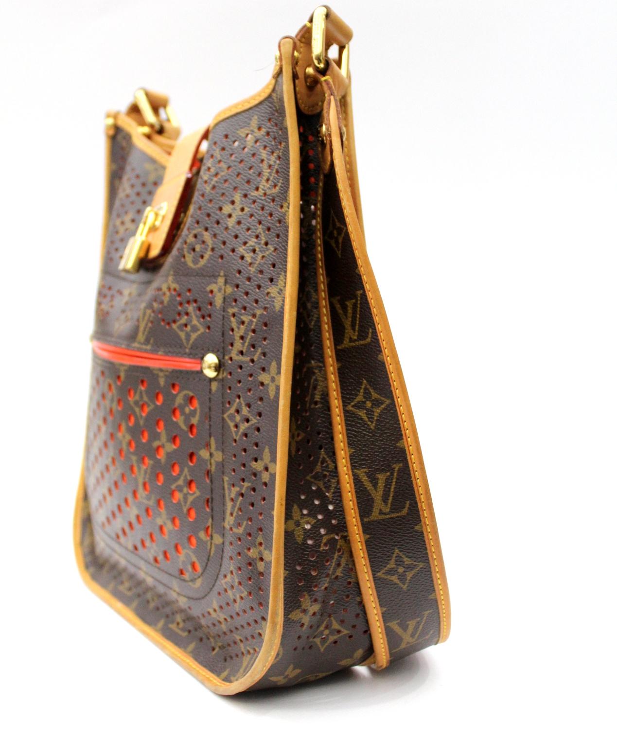 Black Louis Vuitton Limited Edition Musette Perforated