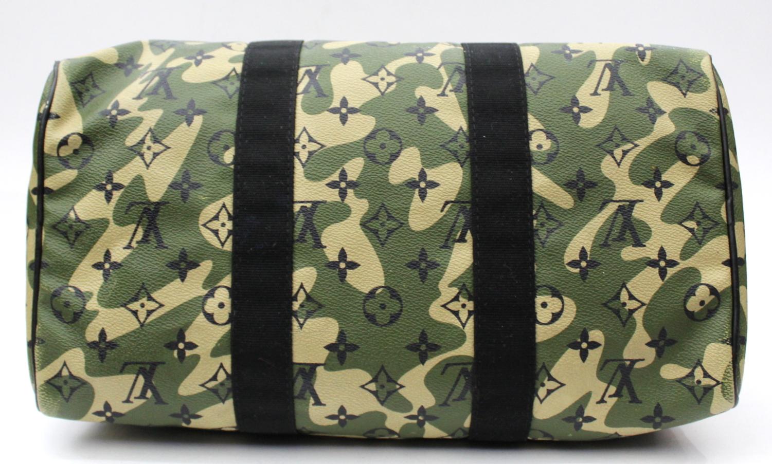 Black Louis Vuitton Limited Edition Monogramouflage Canvas Speedy 35 Bag